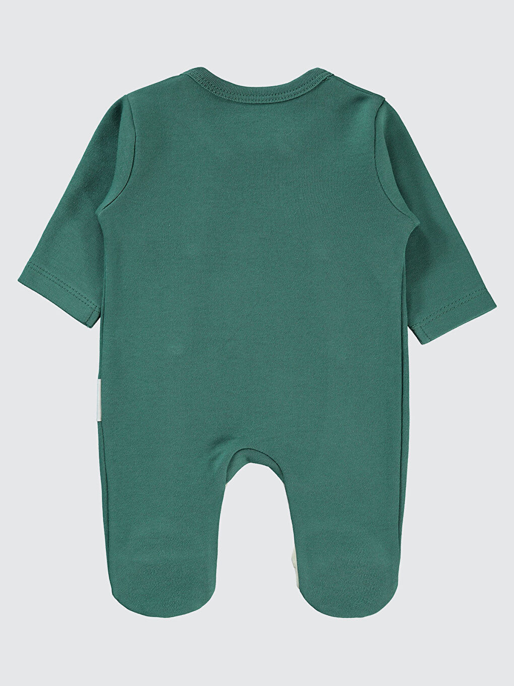 Baby Erkek Bebek Prematüre Patikli Tulum Koyu Yeşil-1