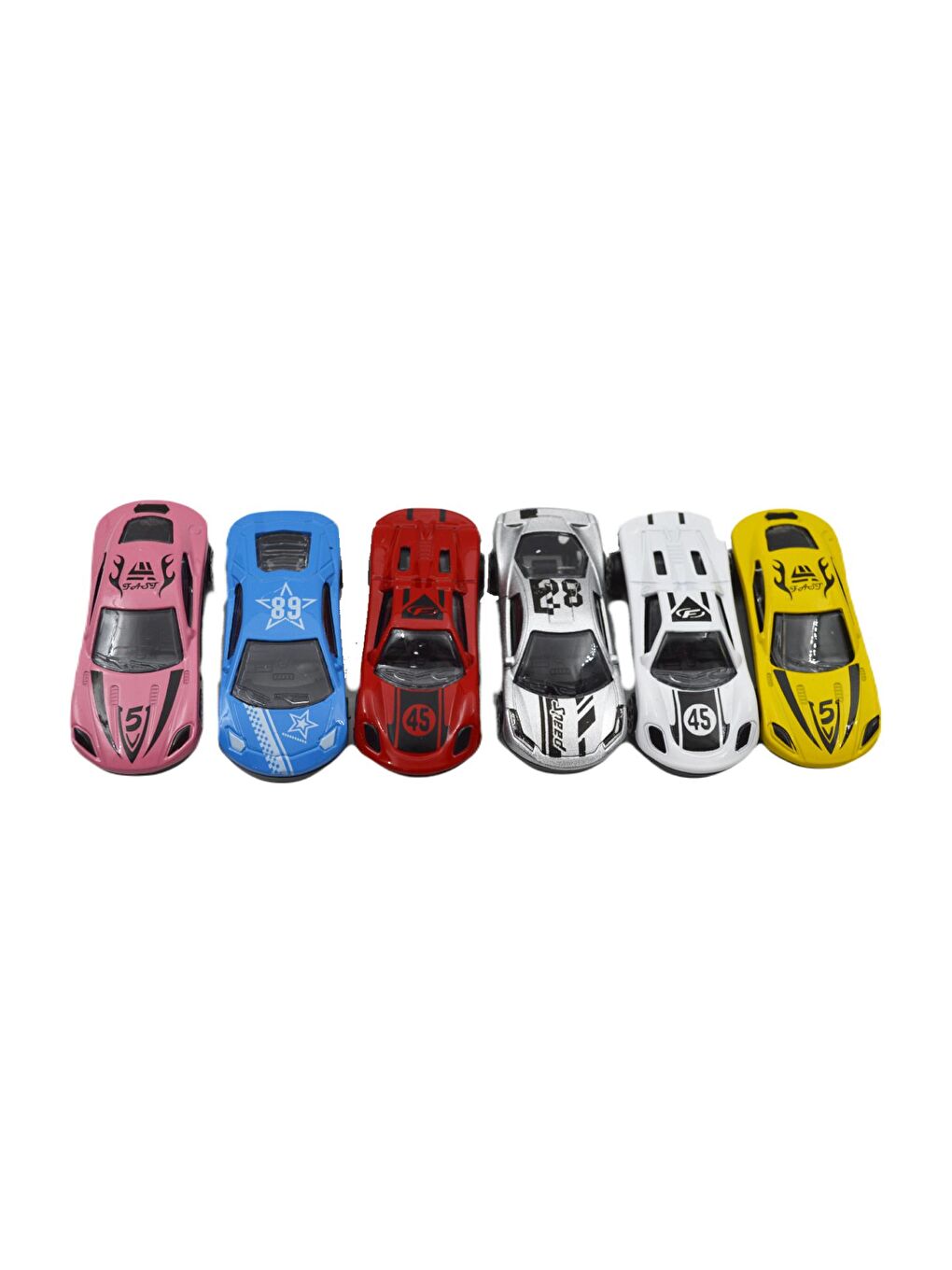 6 lı Araba Seti Oyuncak Araba Koleksiyonu Die-Cast 1:72 Ölçek K101A31 GKO