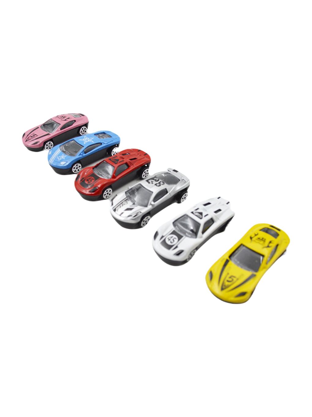 6 lı Araba Seti Oyuncak Araba Koleksiyonu Die-Cast 1:72 Ölçek K101A31 GKO-2