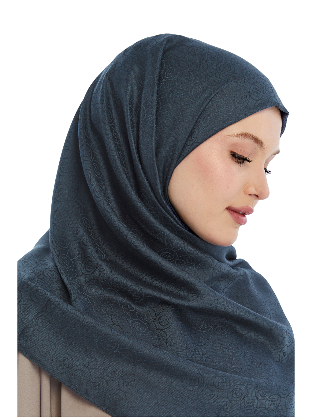 Antrasit Monogram Star Desen Şal-3