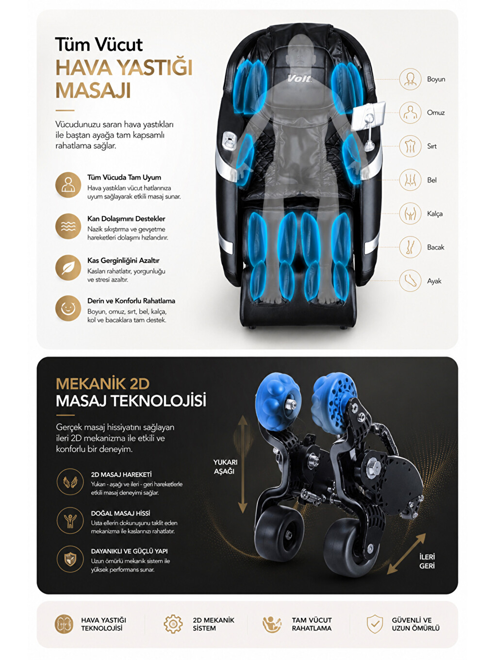 Venom Masaj Koltuğu – Tablet Kontrollü, Bluetooth Hoparlörlü, Kurulum Gerektirmez-7