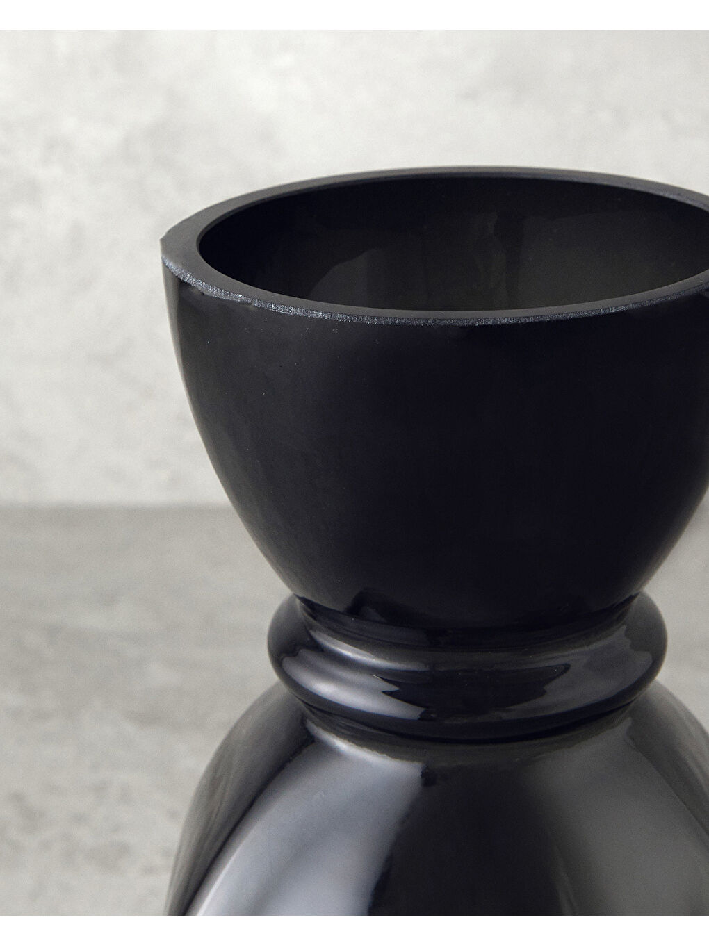 Jesy Cam Vazo Siyah-2