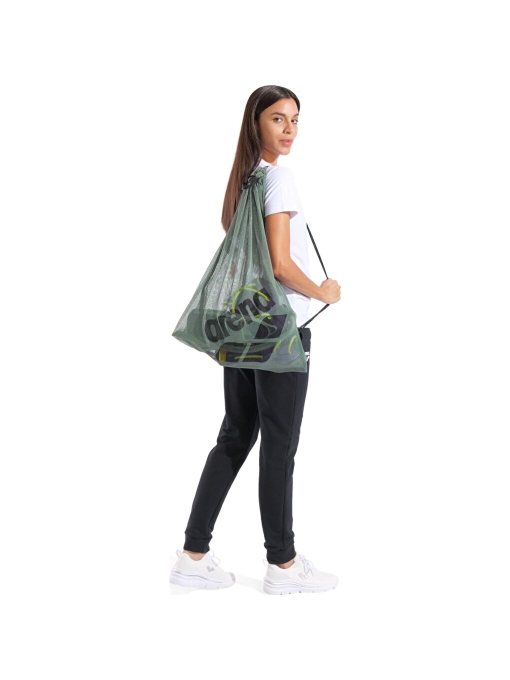 Yeşil One Go Mesh Bag Sage File Çanta 010240300-1