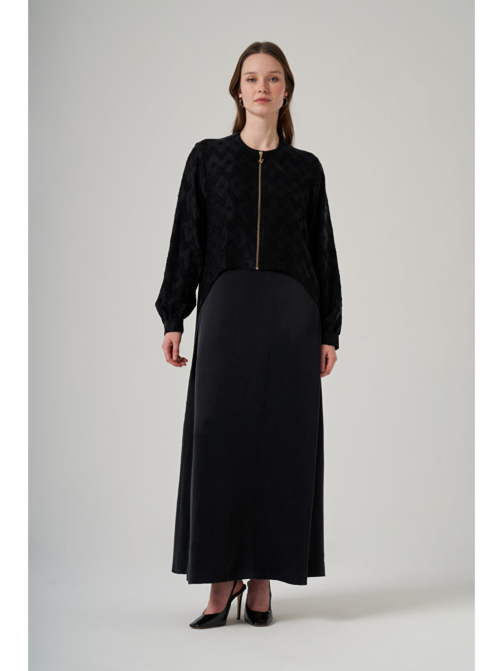 İç Elbise Ceket İkili Takım 2031 Siyah-4