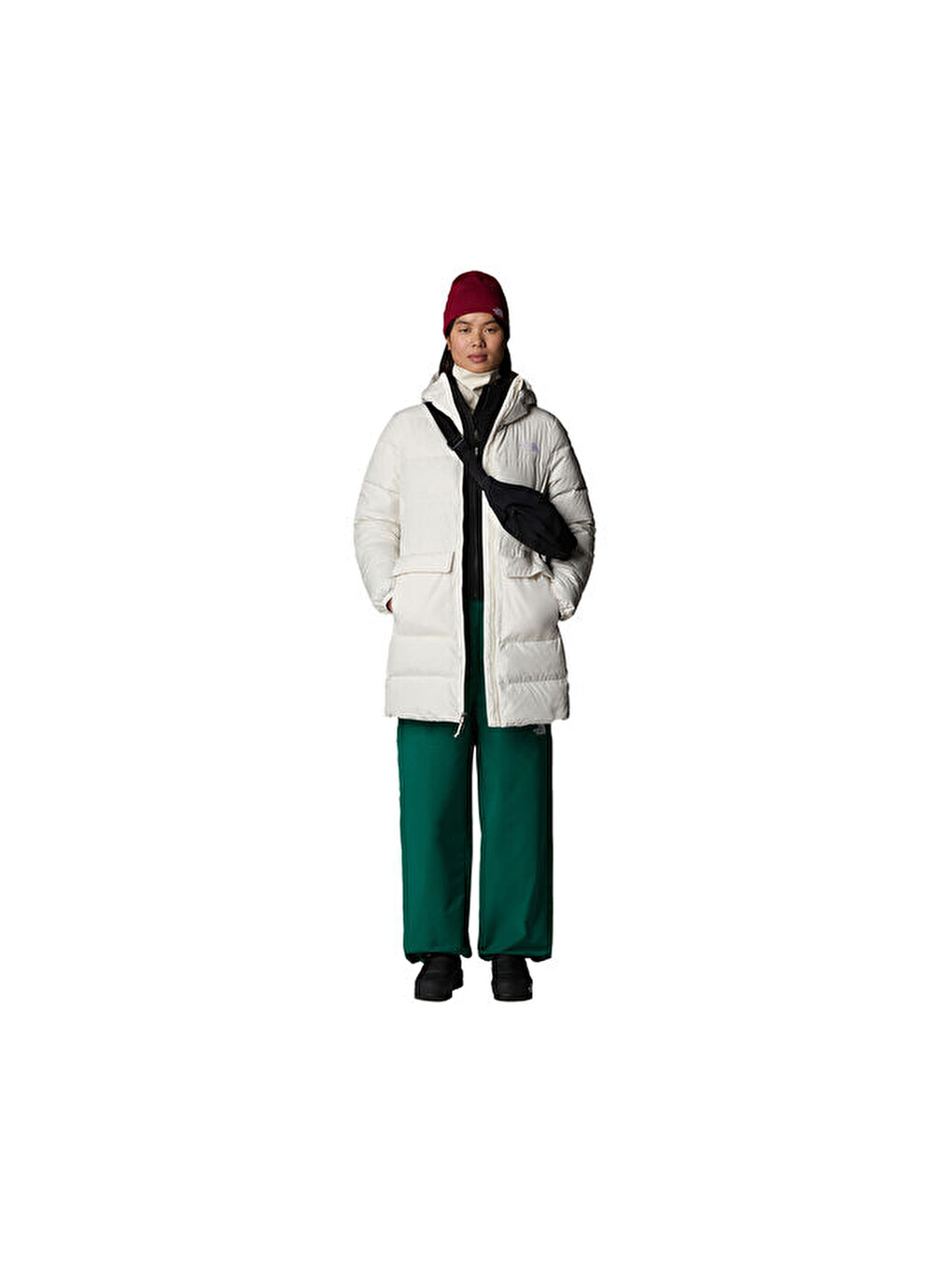 W Gotham Parka Kadın Outdoor Montu Nf0a84ıxqlı1 Beyaz