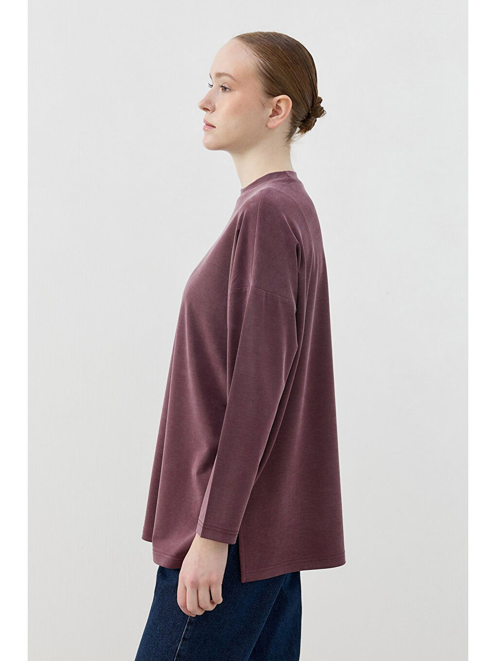 Spor Model Bluz Tunik 1807 Bordo-1