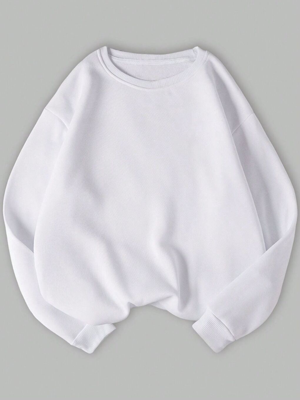 Karışık Kadın Siyah Beyaz Kahverengi Düz Bisiklet Yaka 3lü Sweatshirt Set-2