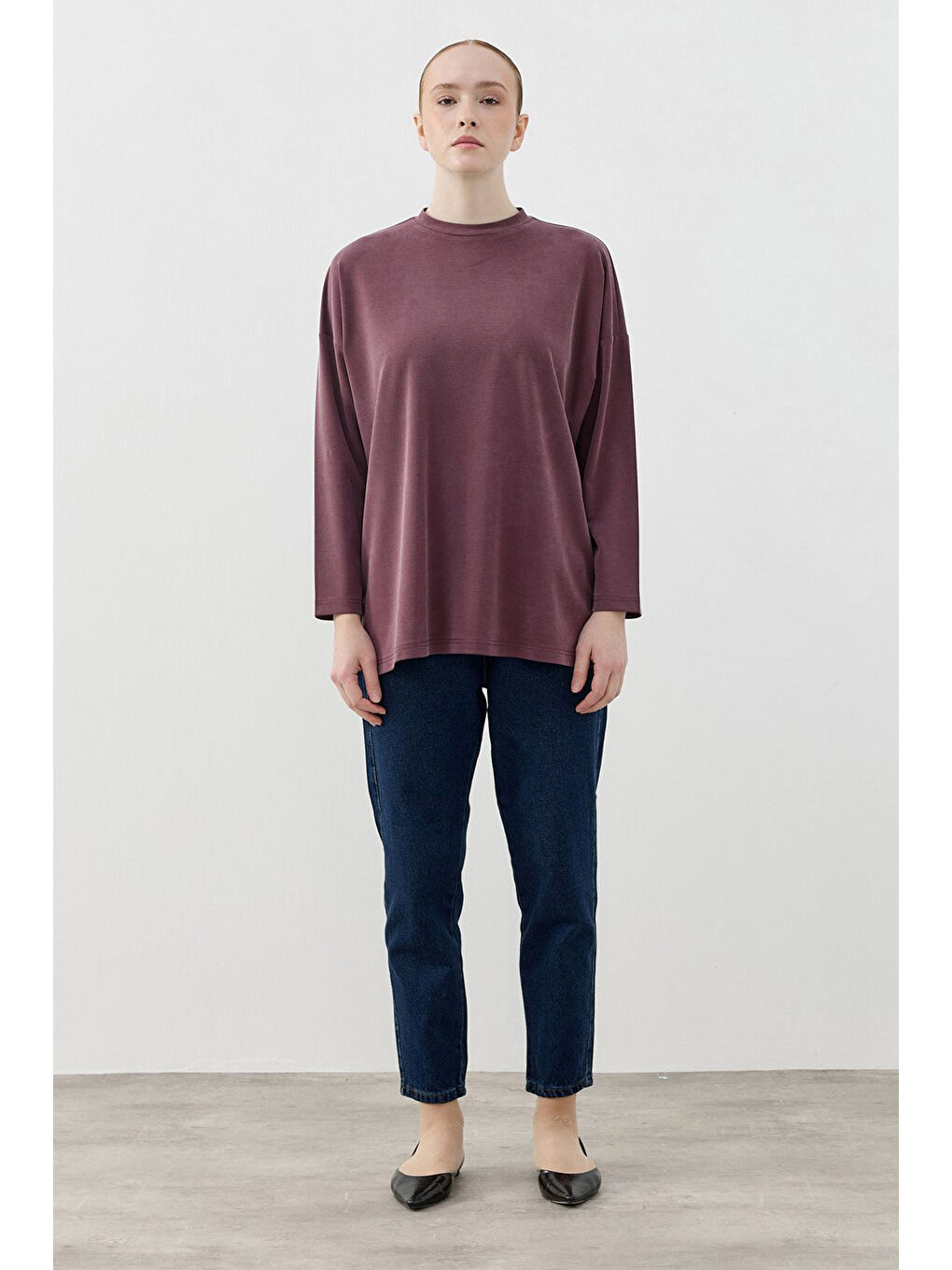 Spor Model Bluz Tunik 1807 Bordo-3