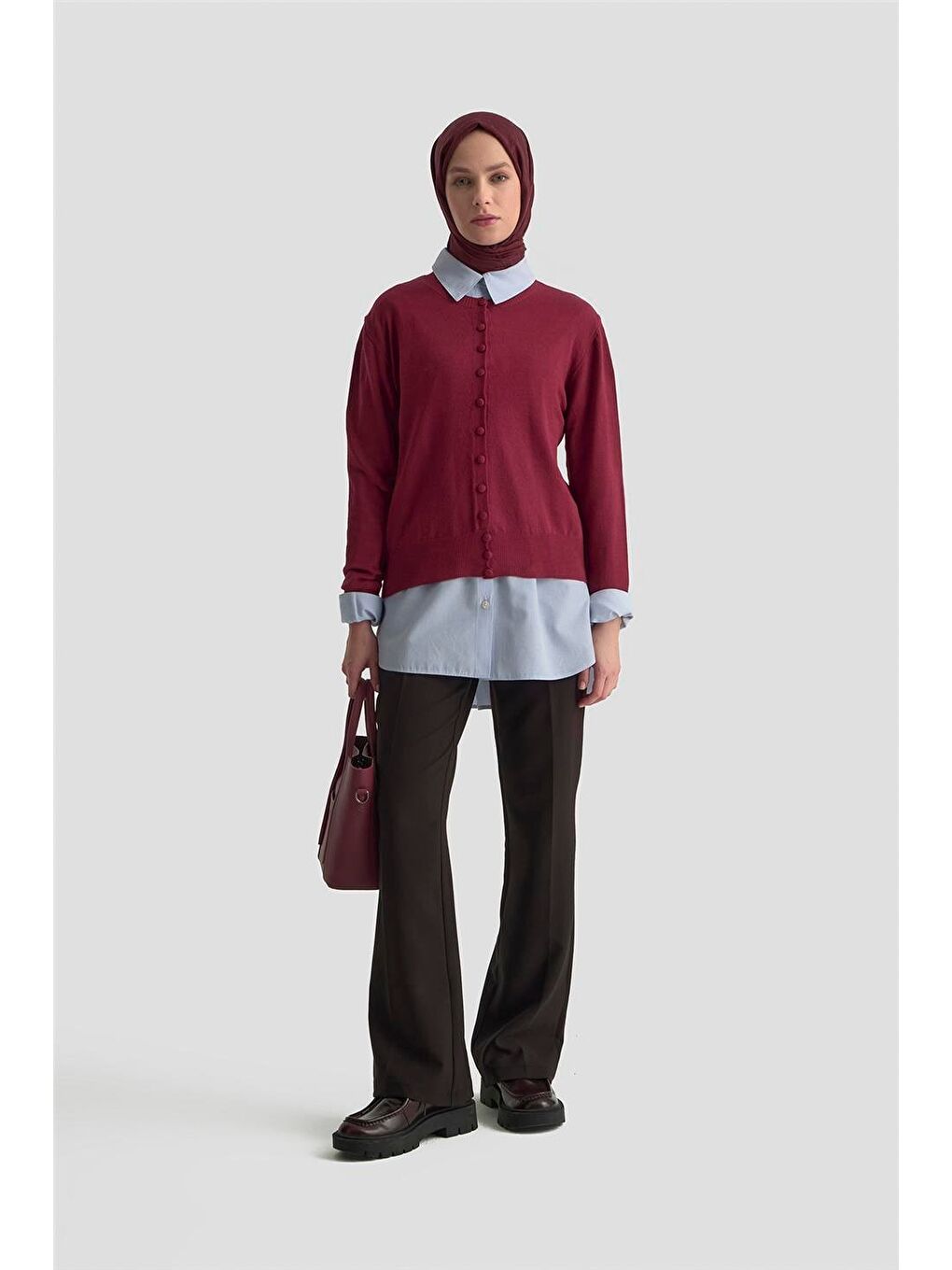 Flare Pantolon 25Kd1303 Siyah