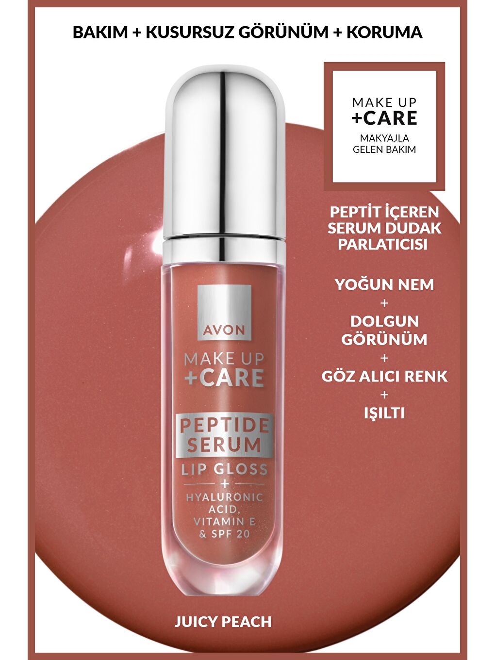 Peptit Serum Lip Gloss Juicy Peach-1