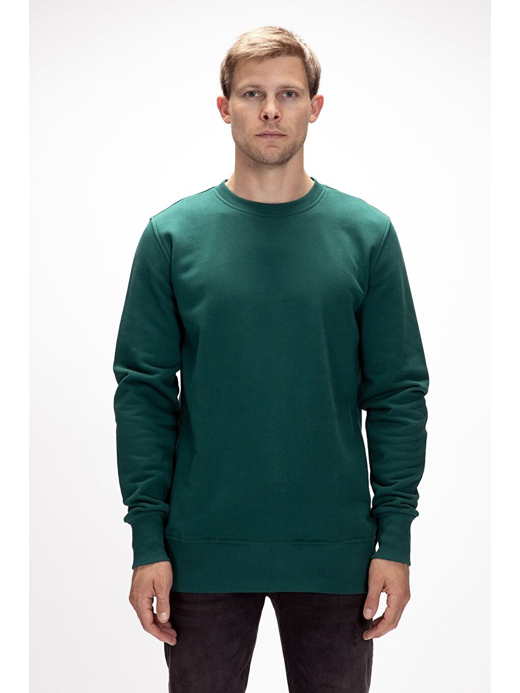 Yeşil Corner Yeşi̇l Crewneck Erkek Sweatshirt