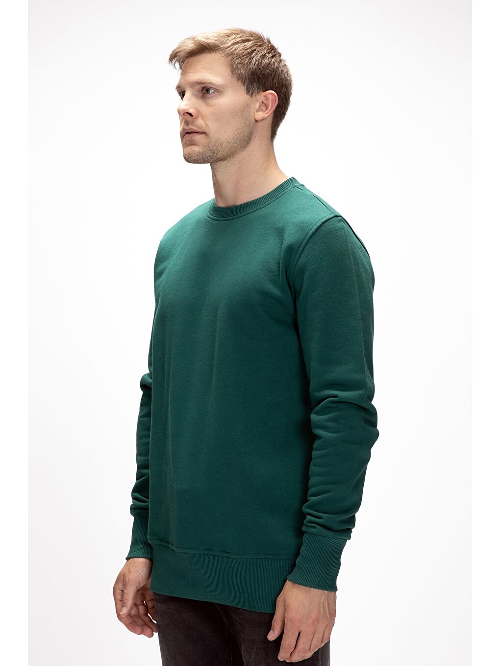 Yeşil Corner Yeşi̇l Crewneck Erkek Sweatshirt-1