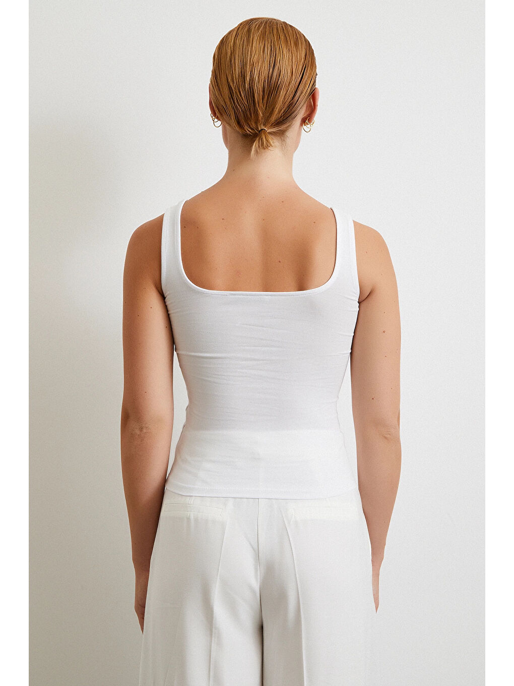 Askılı Basic Top Beyaz-5