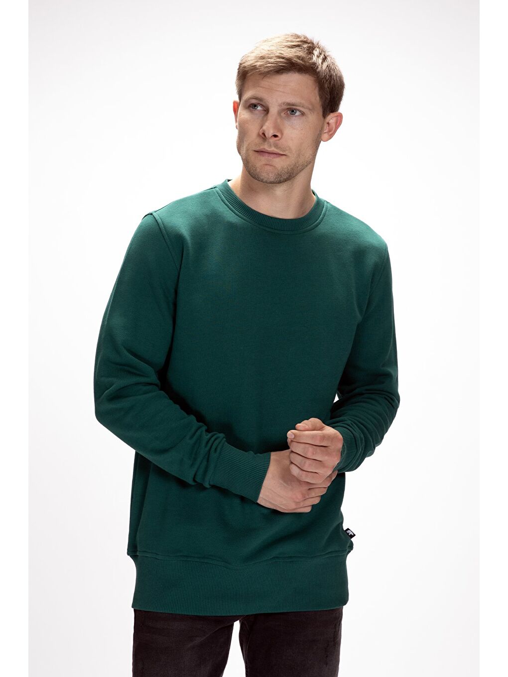 Yeşil Corner Yeşi̇l Crewneck Erkek Sweatshirt-3
