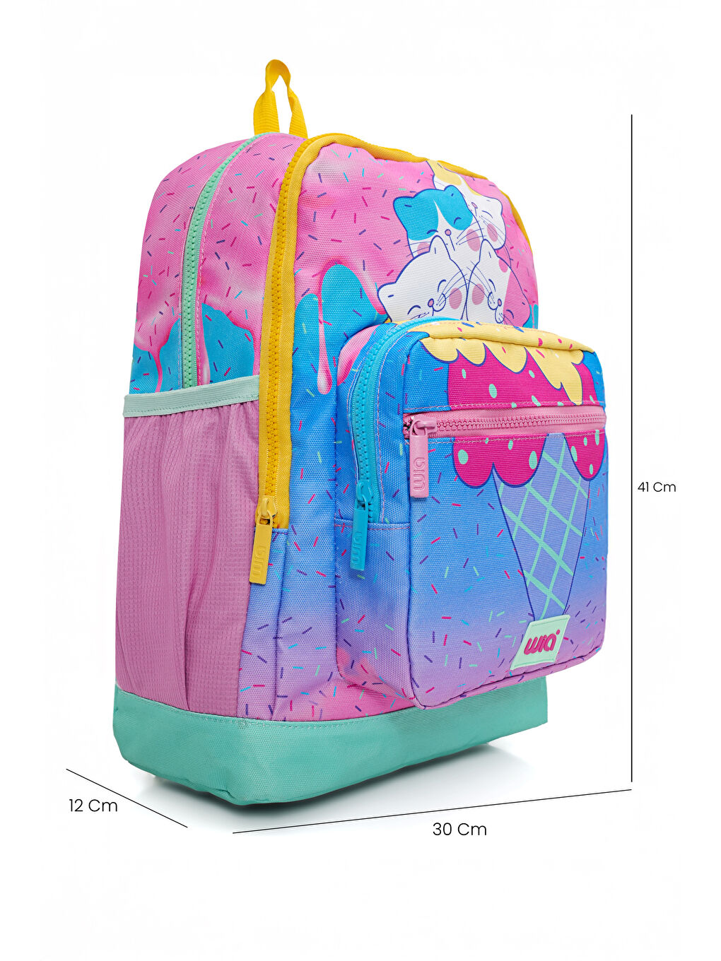 Ice Cream With Cats Kız Çocuk 3'lü Okul Çanta Seti-3