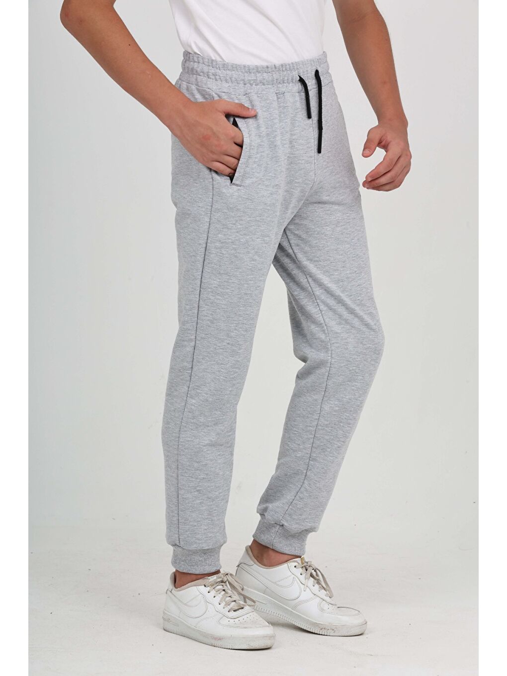 Gri Erkek Çocuk TN Baskılı Eşofman Alt-1