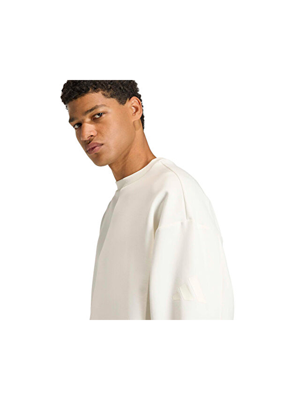 M Sl Sk Crew Erkek Günlük Sweatshirts Kf8585 Beyaz-2