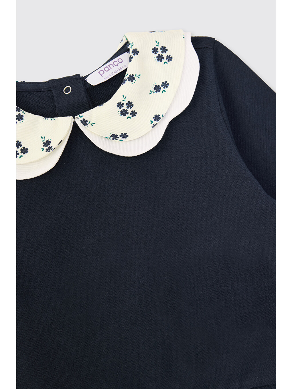 Kız Bebek Yakalı Lacivert Sweatshirt-2