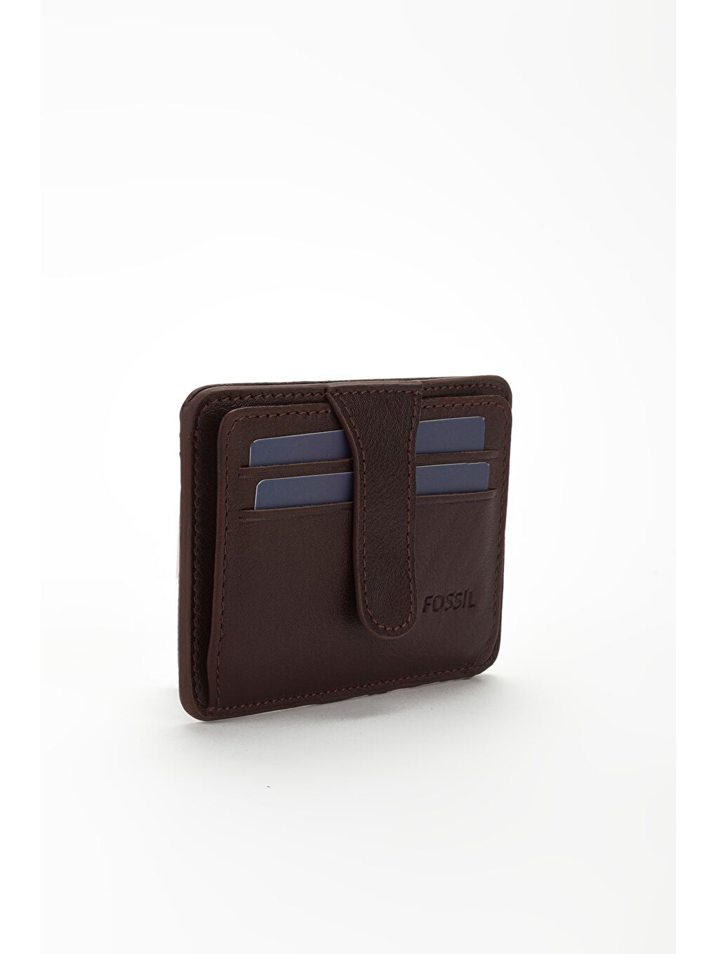 Kahverengi Kutulu Hakiki Deri Çıtçıtlı Kartlık El Portföyü Cüzdan