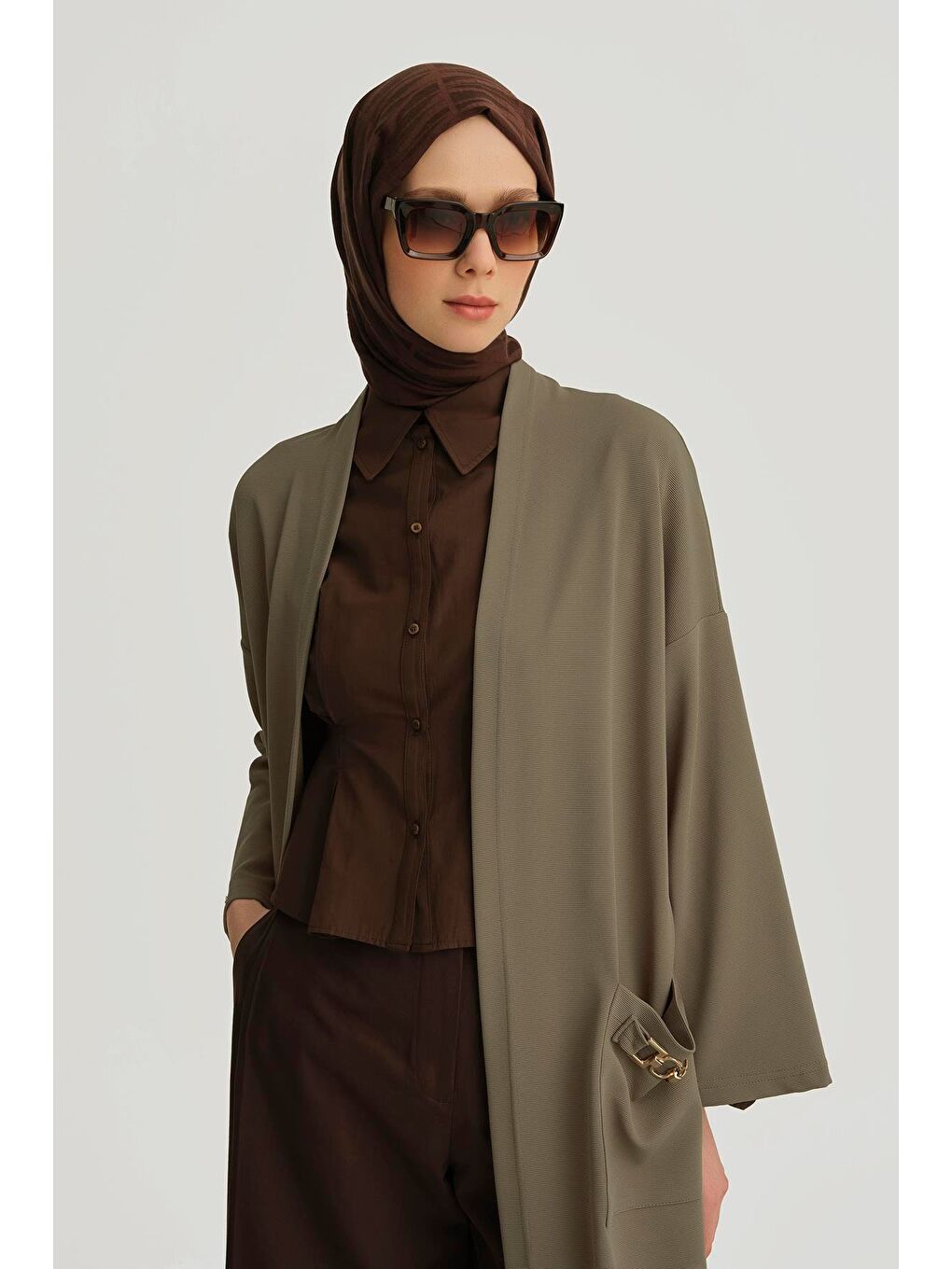 Zincir Detaylı Giy Çık 25Yt521 Haki