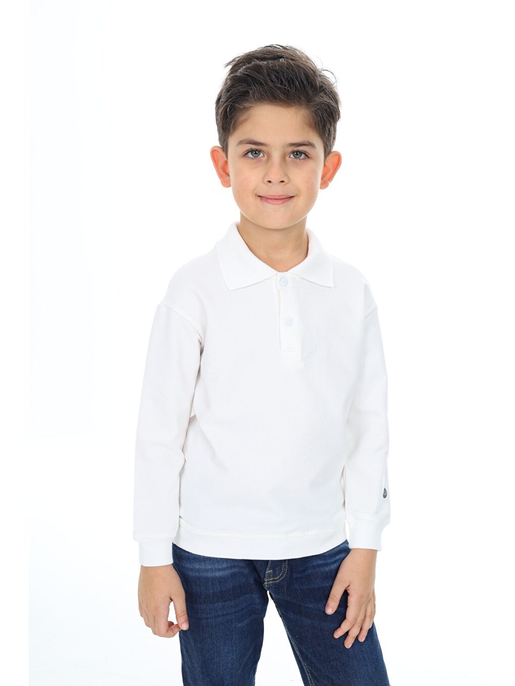 Ekru Erkek Çocuk Baskılı Tişört-2