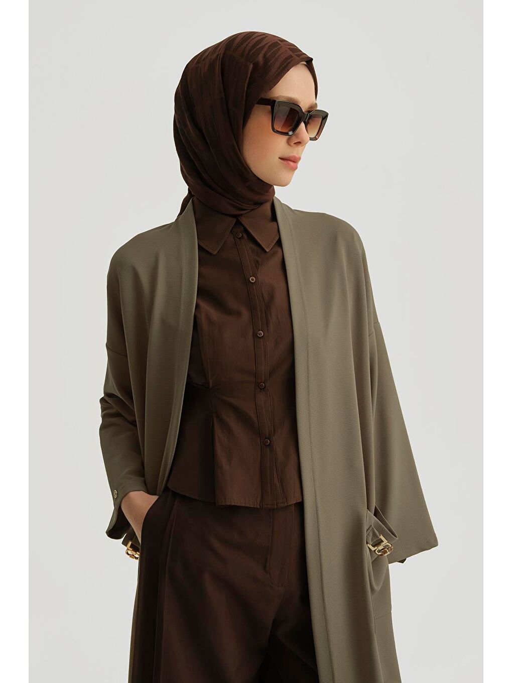 Zincir Detaylı Giy Çık 25Yt521 Haki-2