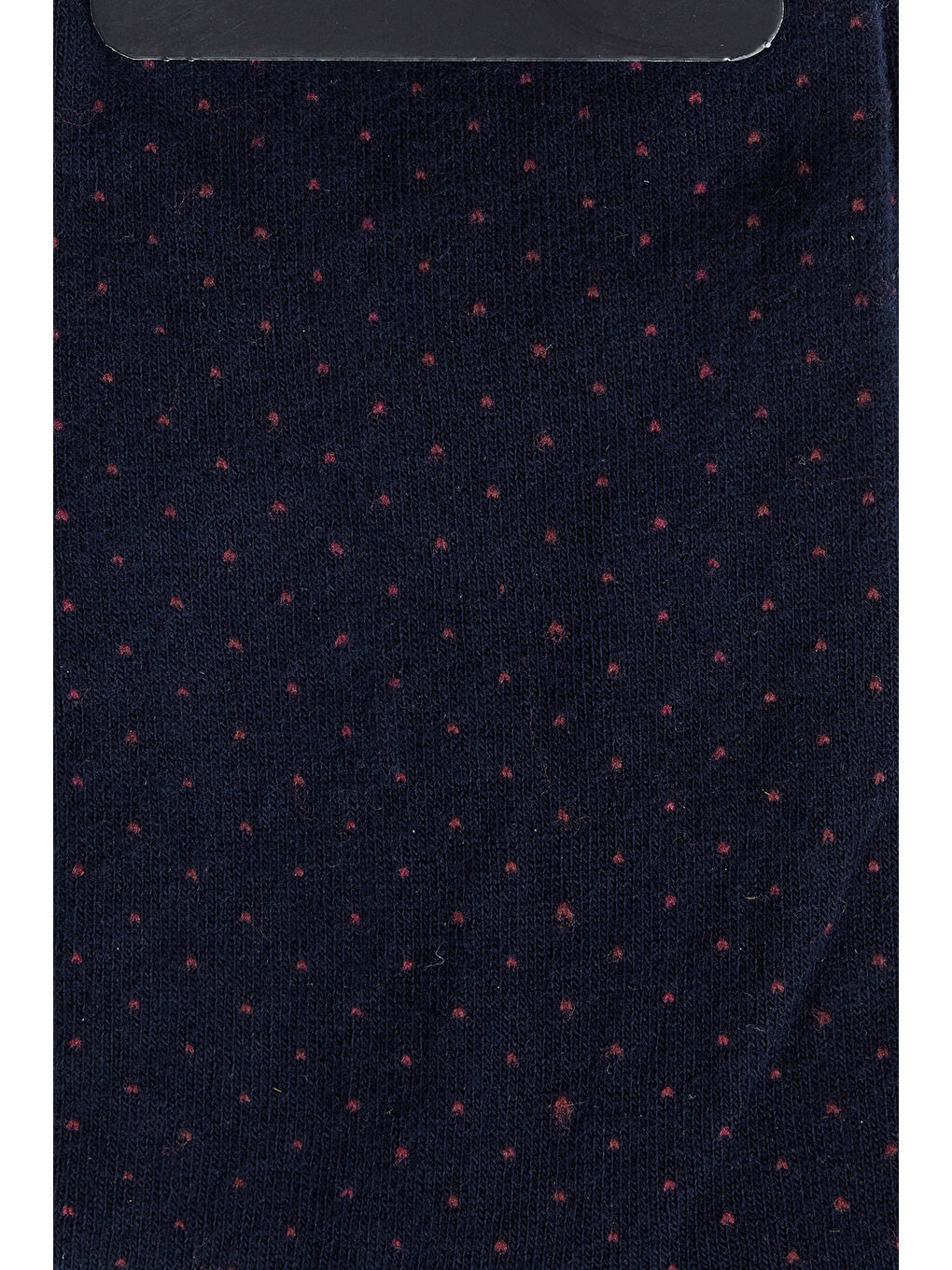 Erkek Lacivert-Kiremit Pamuklu Desenli Esnek Tekli Çorap-1