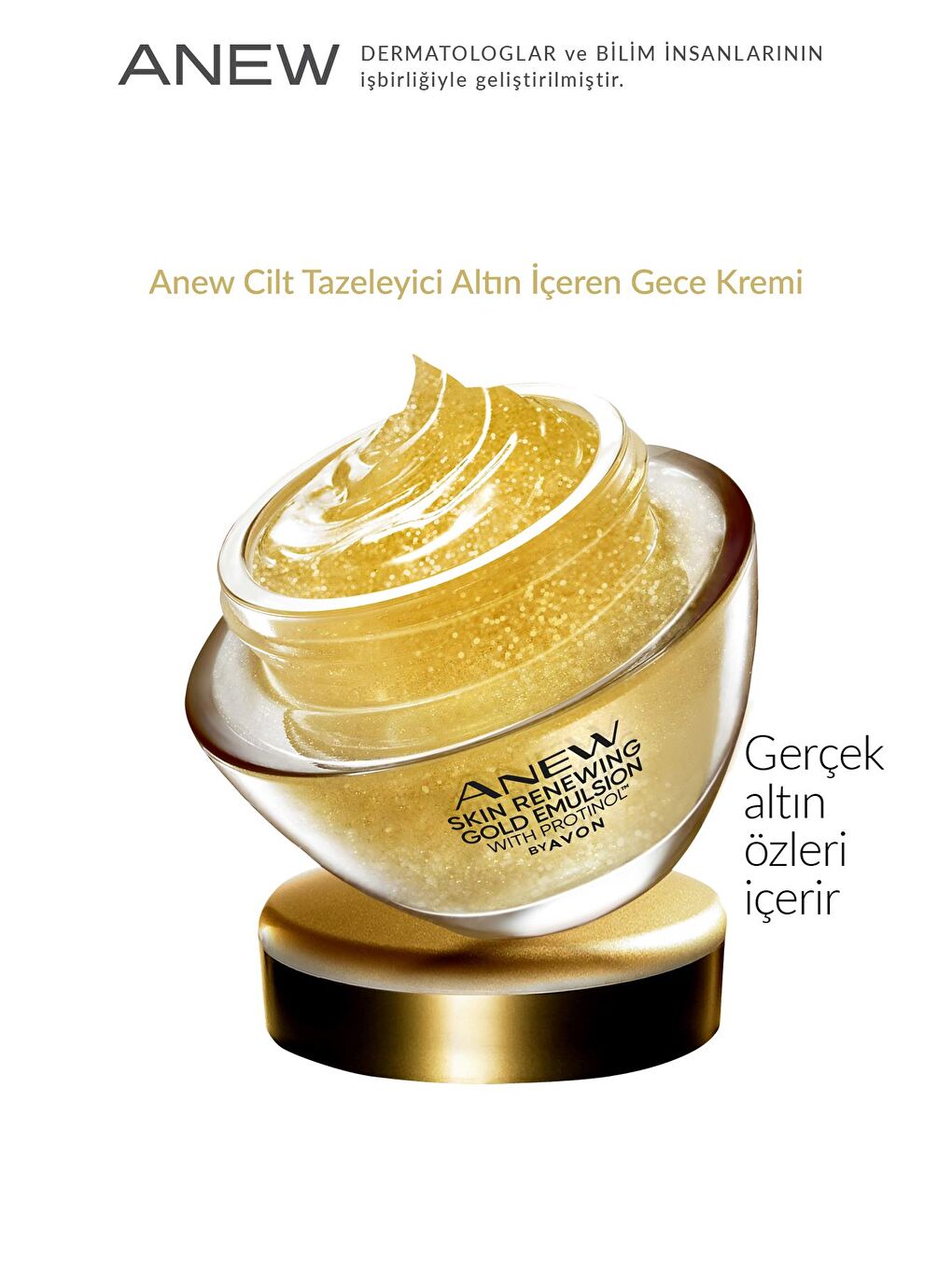 Anew Altın İçeren Cilt Tazeleyici Gece Kremi ve Soyulabilen Yüz Maskesi Paketi-2