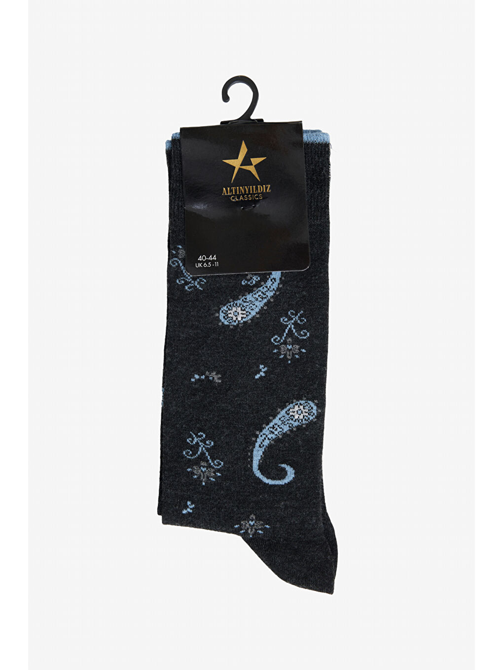 Erkek Antrasit Desenli Antrasit Pamuklu Casual Çorap