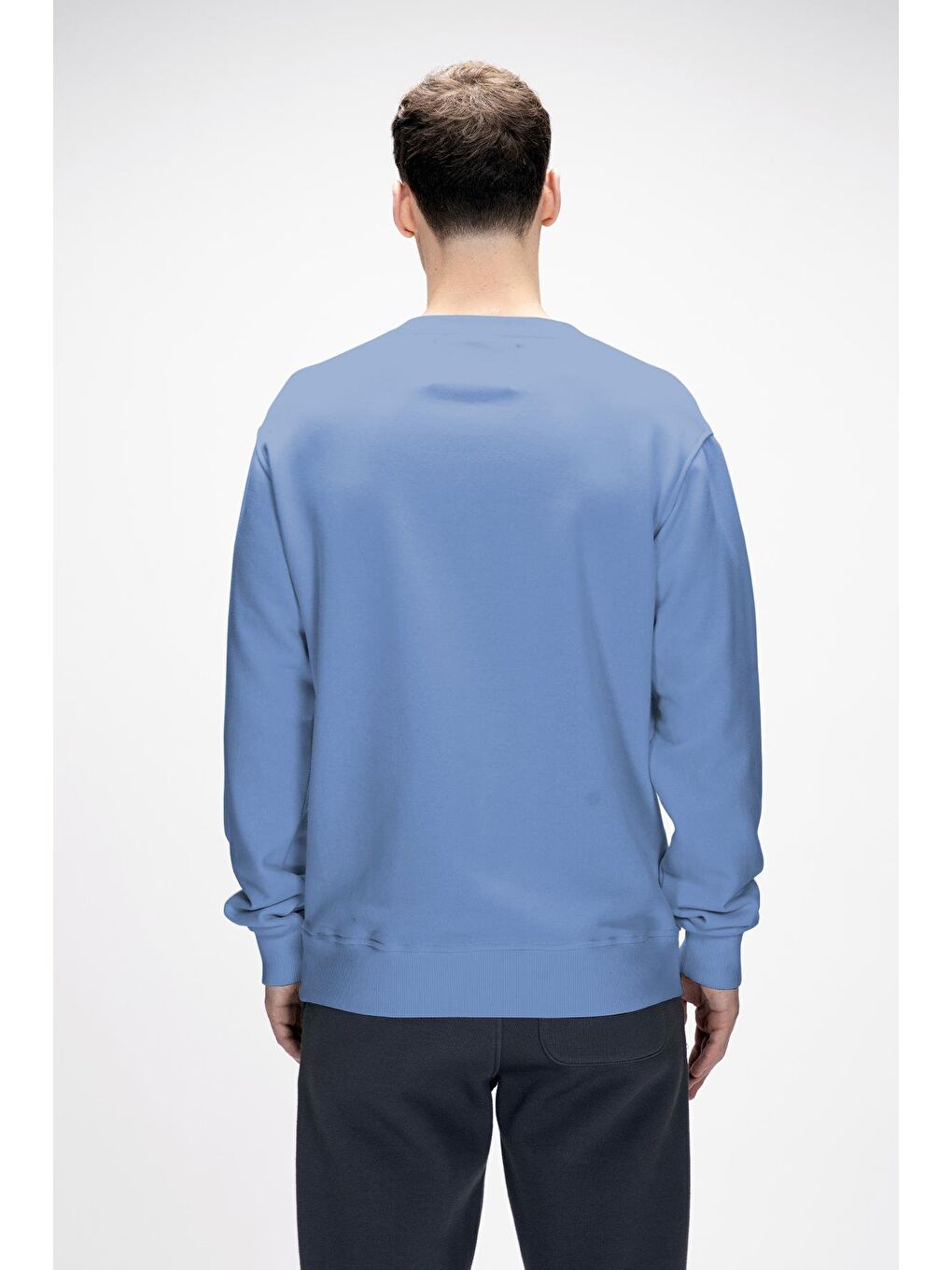 Rise Element Mavi Crewneck Erkek Sweatshirt-3