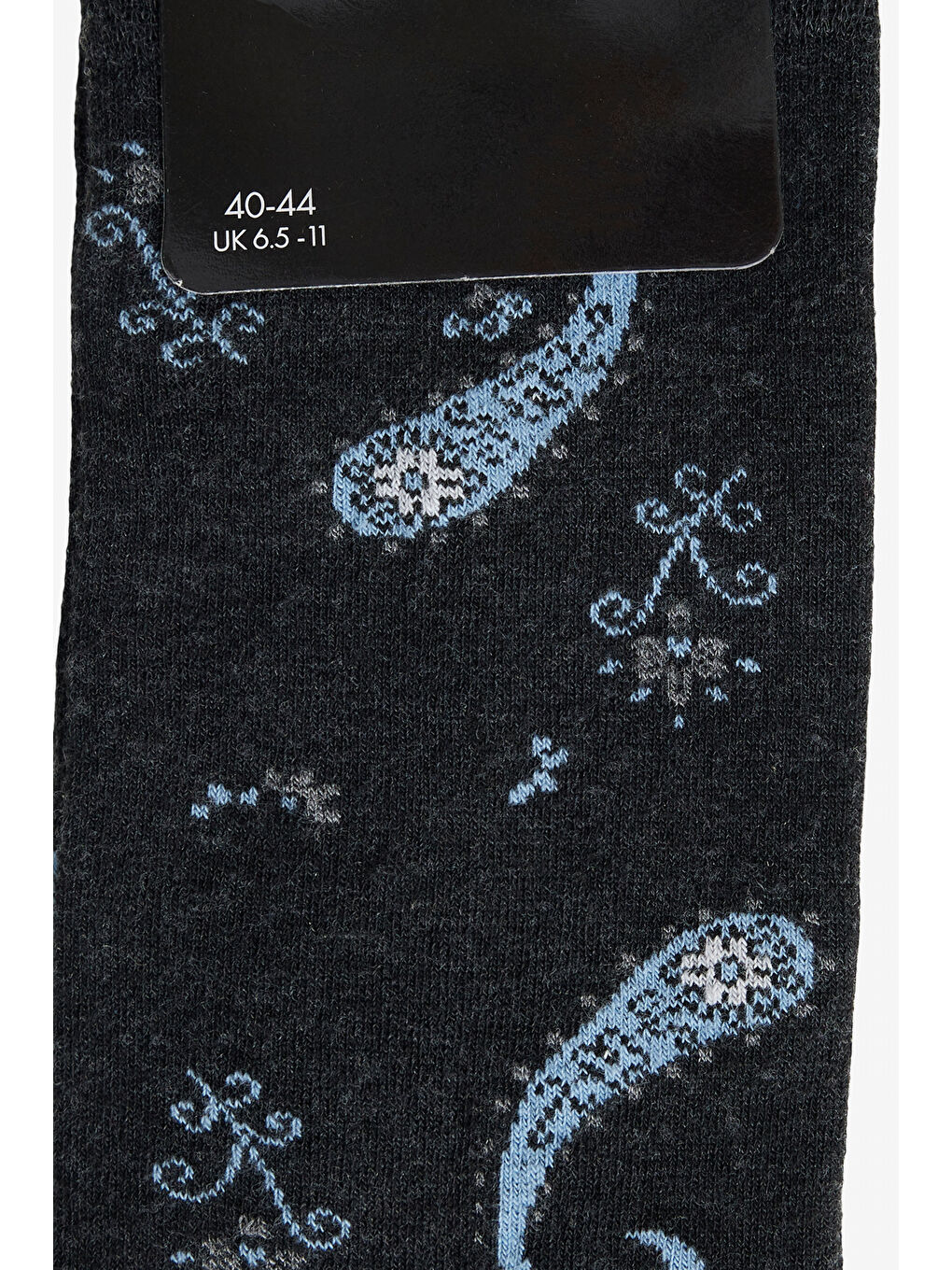 Erkek Antrasit Desenli Antrasit Pamuklu Casual Çorap-1