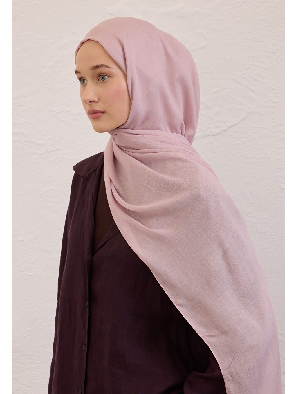 Mor SOFT VİSKON ŞAL MENEKŞE