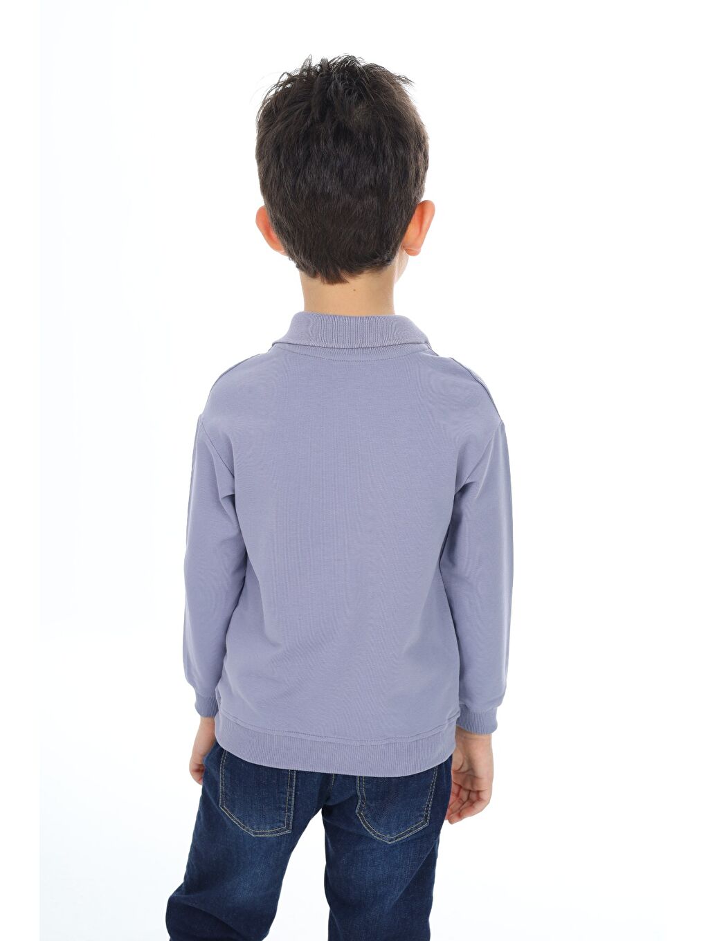 Gri Erkek Çocuk Baskılı Tişört-4