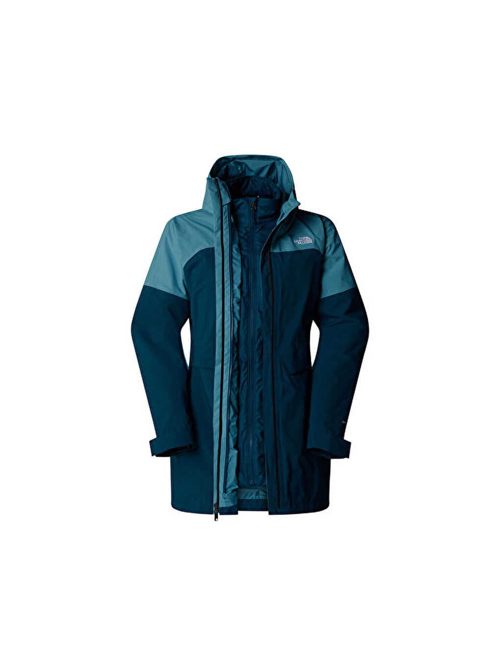 W Dryvent Mono Triclimate Parka Kadın Outdoor Montu Nf0a88t94oj1 Mavi