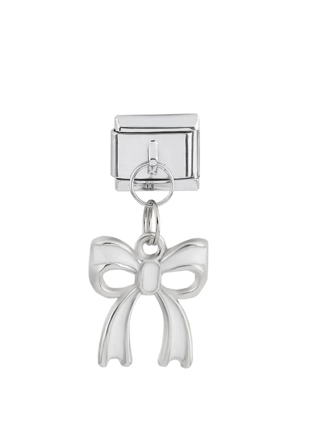 Gri Çelik Figür Sallantılı Nomi Charm