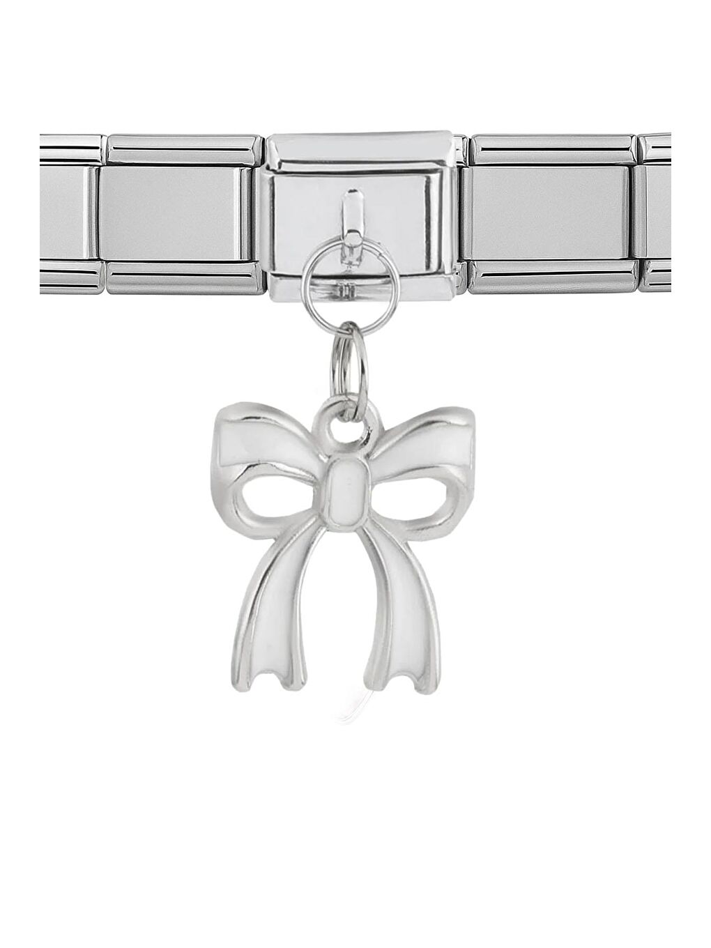 Gri Çelik Figür Sallantılı Nomi Charm-1