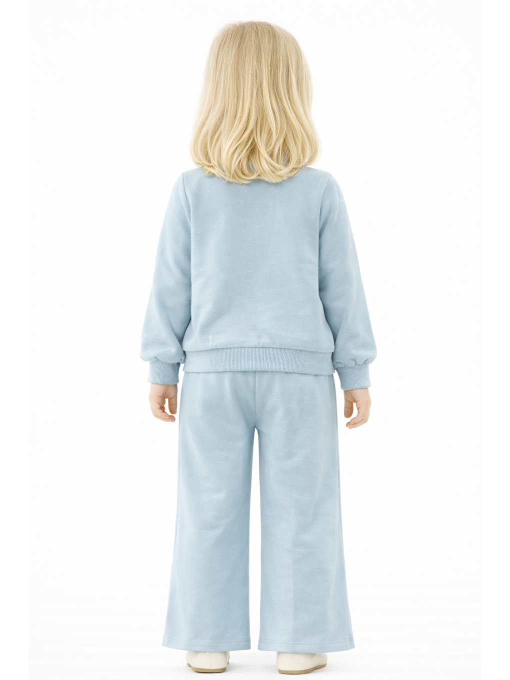 Yeşil Bisiklet Yaka Fiyonk Detaylı Mint Renk Kız Çocuk Eşofman Takım-2