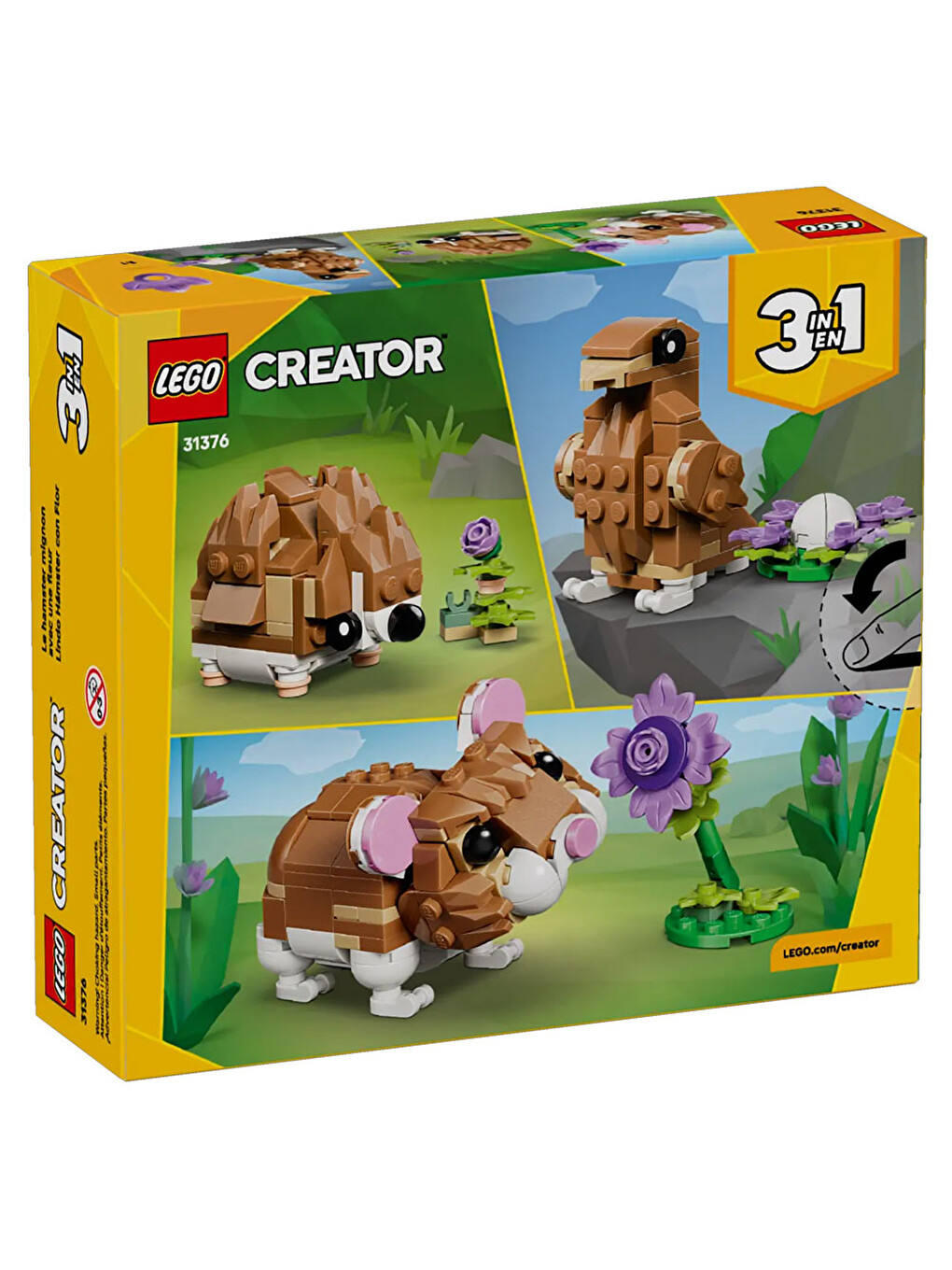 Creator 3’ü 1 Arada Sevimli Hamster İle Çiçek 31376-6