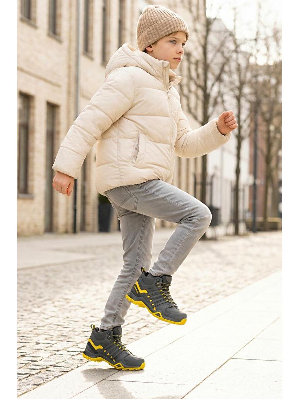 Gri Montana Günlük Erkek Çocuk Outdoor Trekking Günlük Bot 2025-2