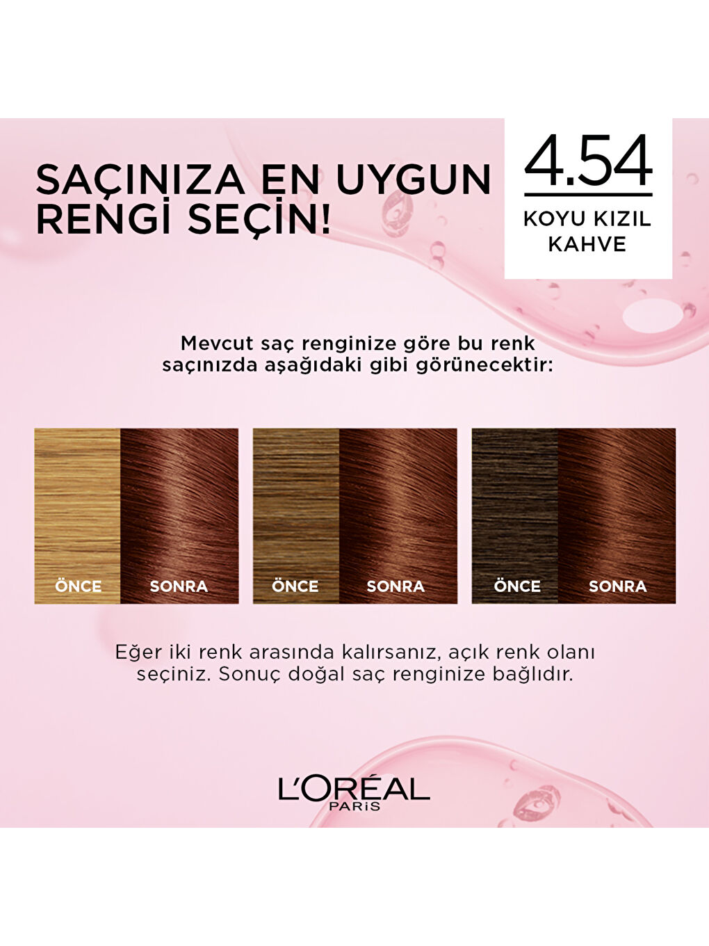 Excellence Creme Saç Boyası 4.54 Koyu Kızıl Kahve-5