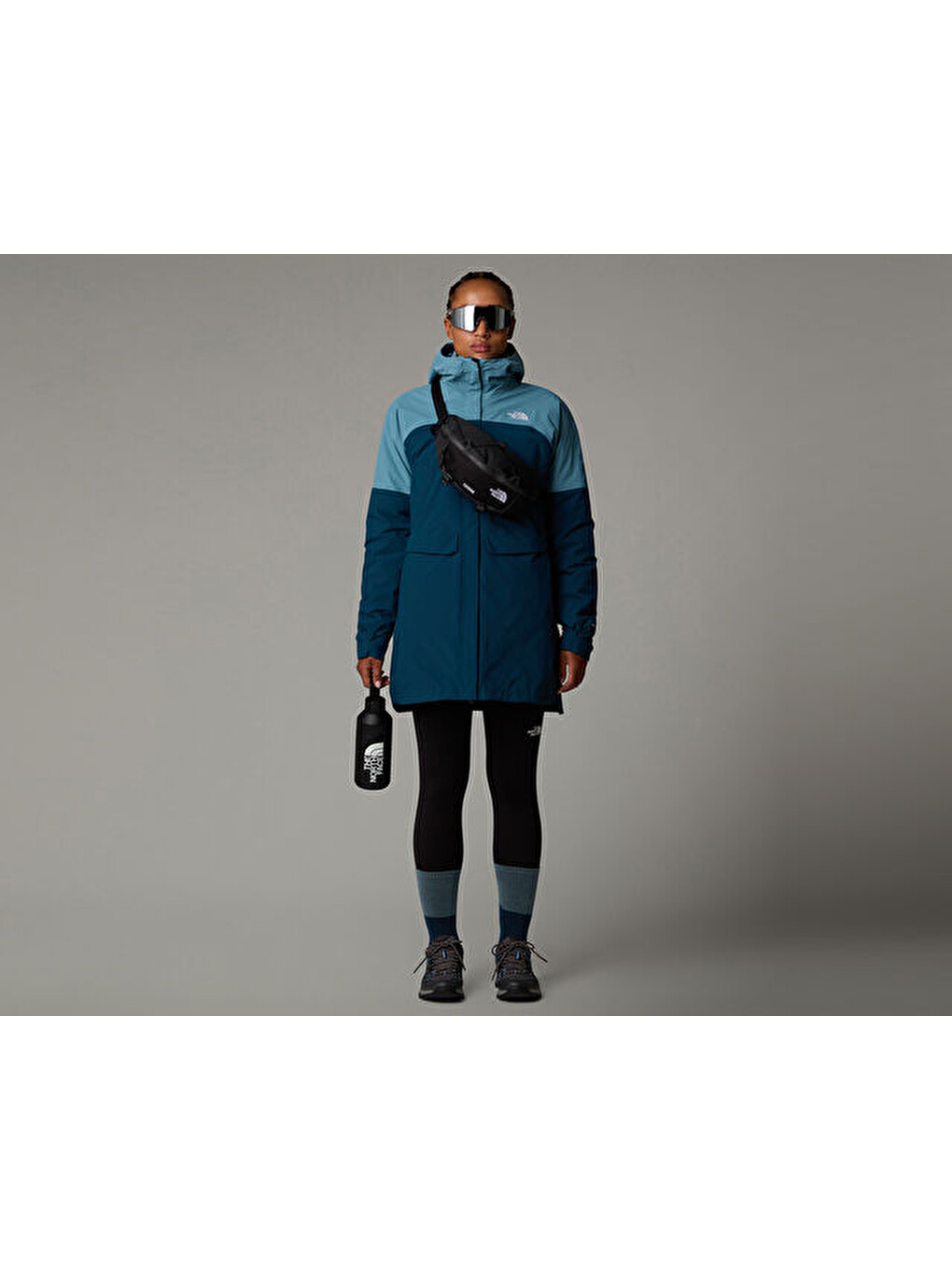 W Dryvent Mono Triclimate Parka Kadın Outdoor Montu Nf0a88t94oj1 Mavi-8