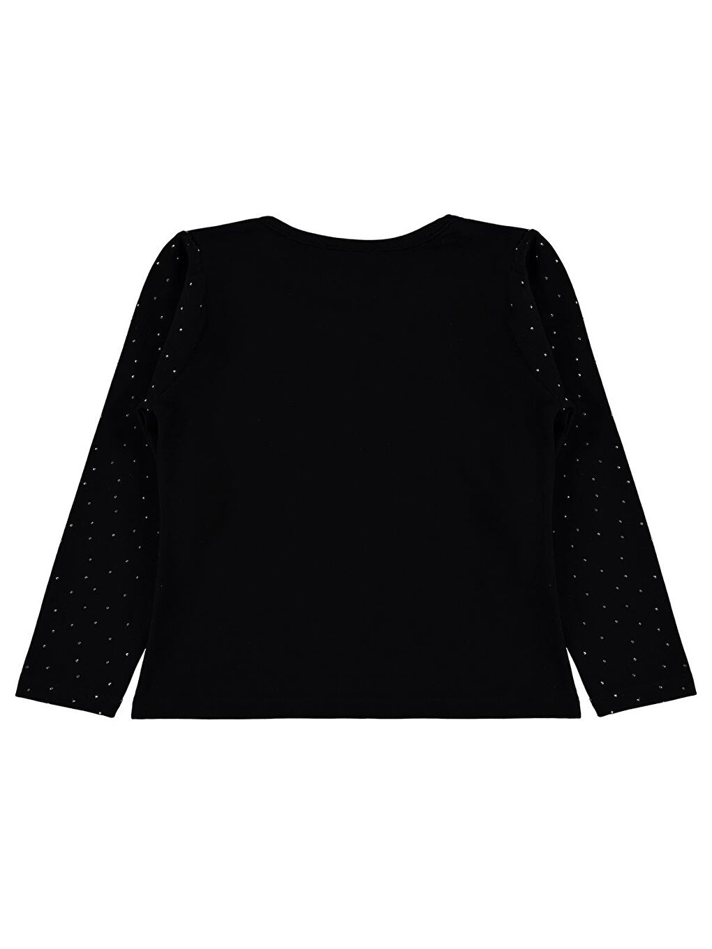Girls Taşlı 2-5 Yaş Tişört - Siyah-1