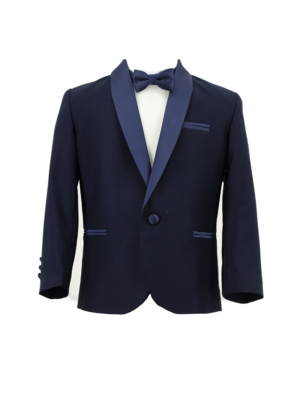 Erkek Çocuk Şal Yaka Lacivert Smokin-1