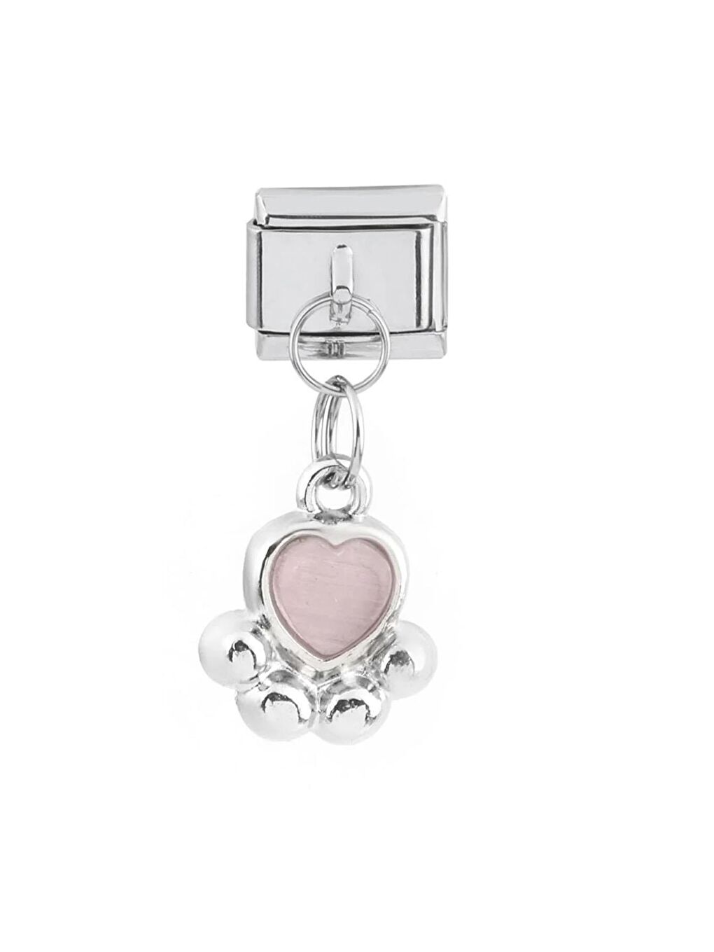 Pembe Çelik Figür Sallantılı Nomi Charm