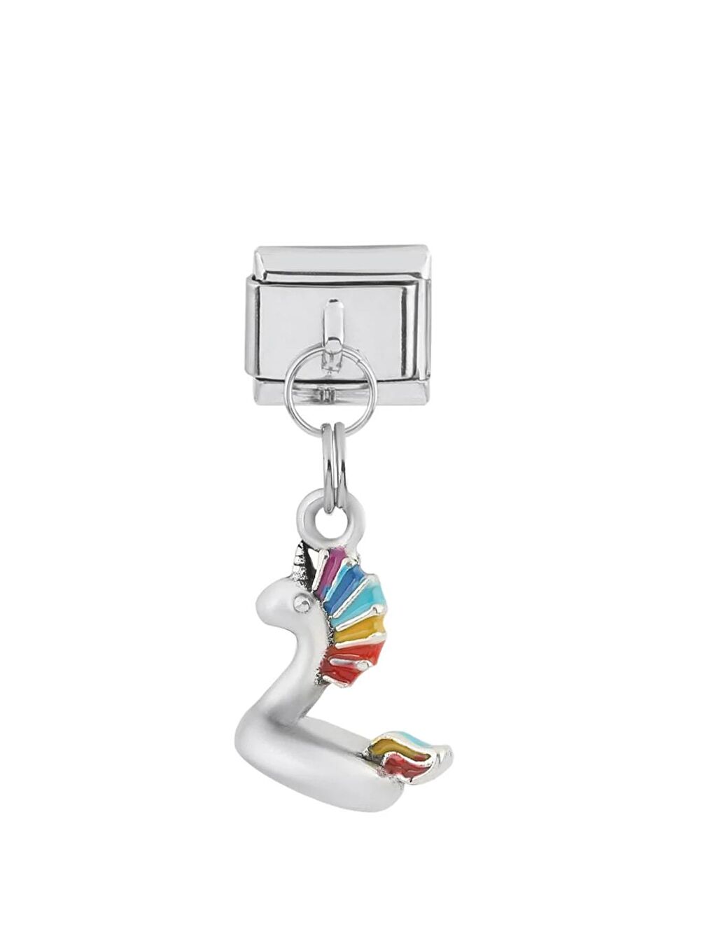 Lila Çelik Figür Sallantılı Nomi Charm