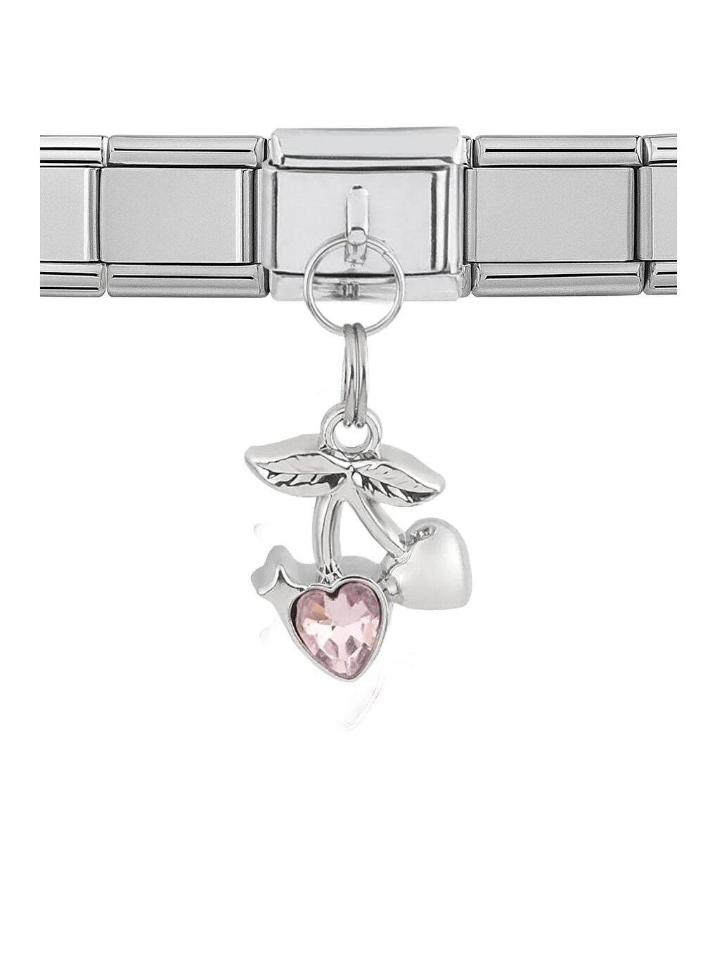 Beyaz Çelik Figür Sallantılı Nomi Charm-2