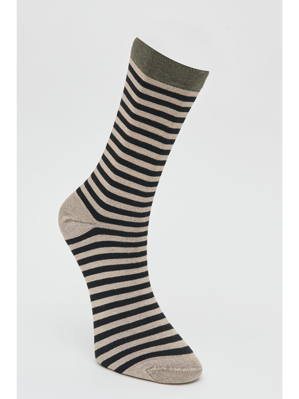 Kahverengi Erkek Kahve-Siyah Tekli Bambulu Soket Çorap