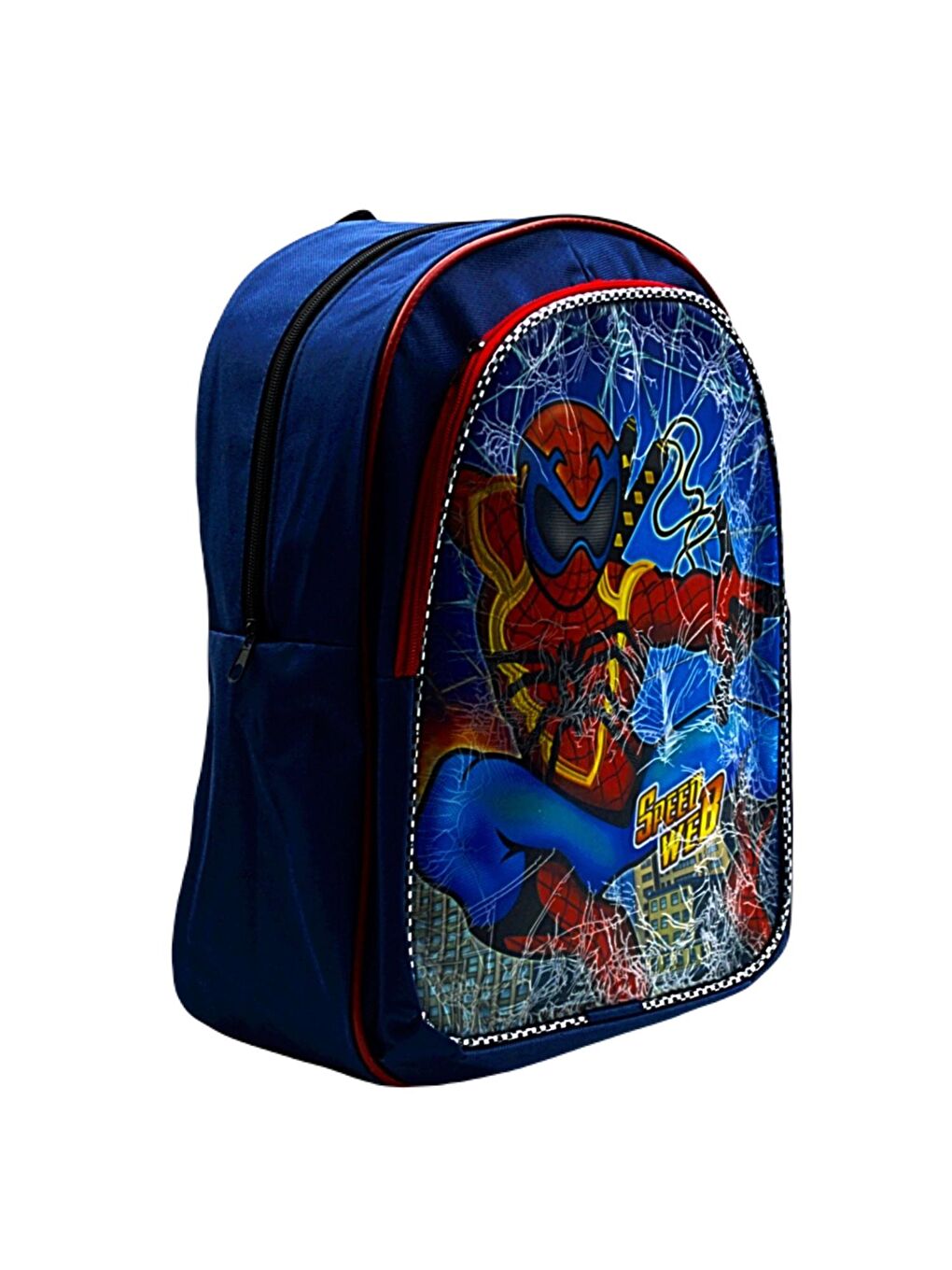 2 Bölmeli Spider Man Okul Sırt Çantası Ve Beslenme Çantası Lacivert KOD:1309-3