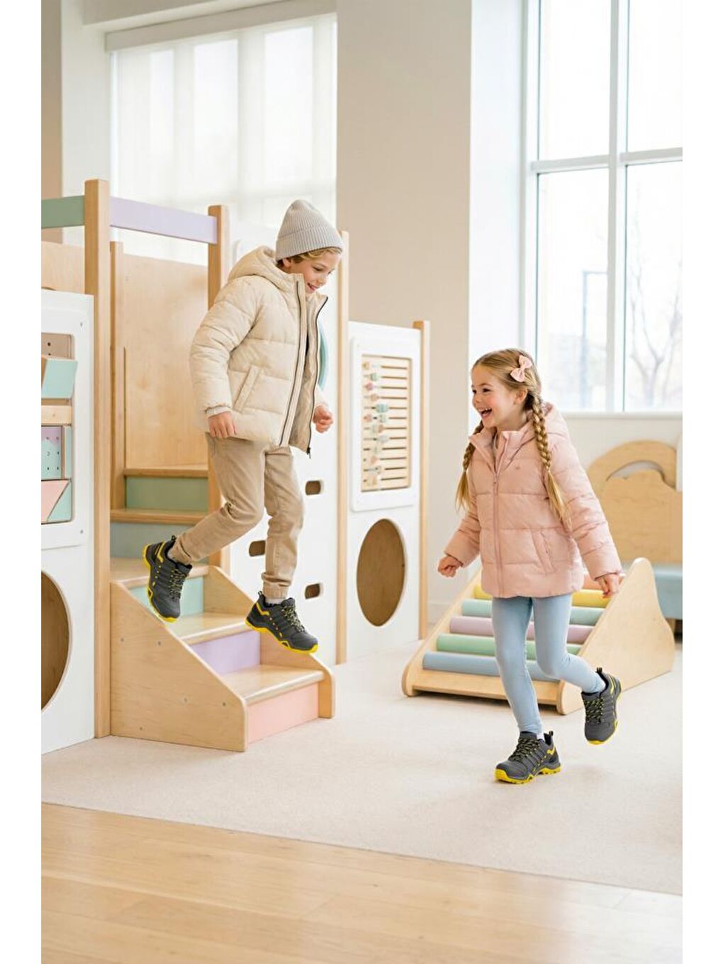 Gri Montana Günlük Erkek Çocuk Outdoor Trekking Günlük Bot 2025-3