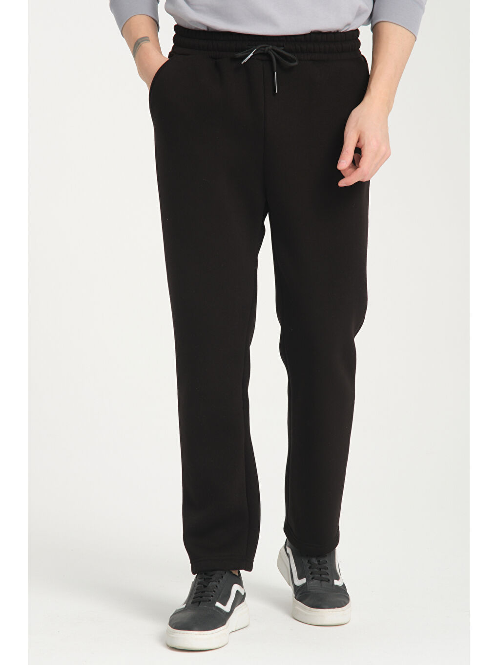 Siyah Beli Lastikli Erkek Eşofman Altı 0022